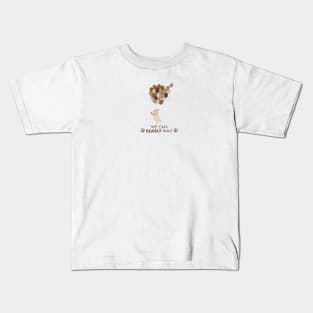 We can bearly wait text with teddy bear and hot air balloon Kids T-Shirt